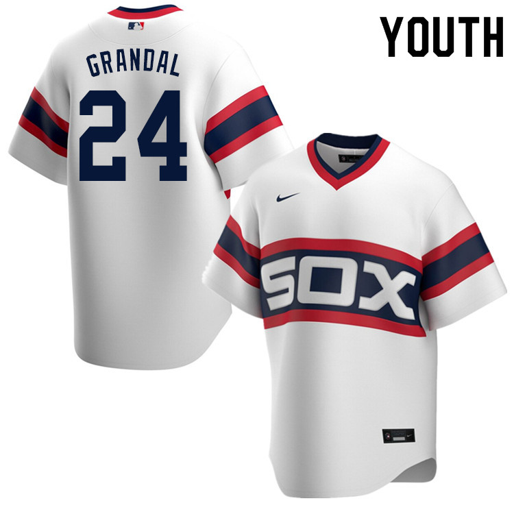 Nike Youth #24 Yasmani Grandal Chicago White Sox Baseball Jerseys Sale-White